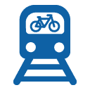 Picto train avec un vélo