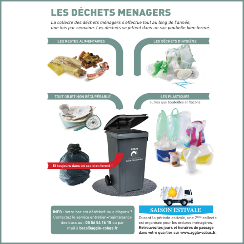 Flyer information tri des déchets ménagers