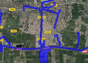 Cartographie réseau haut débit Gujan-Mestras
