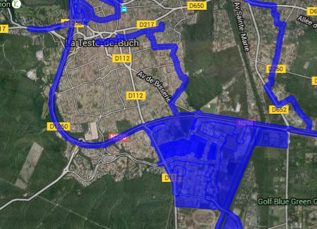 Cartographie haut débit réseaux La Teste