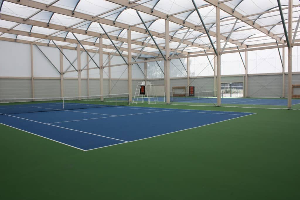 Les terrains de tennis couverts du Teich L'Agglo COBAS